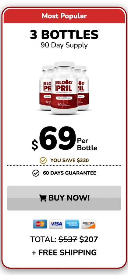 BloodPril 3 bottles